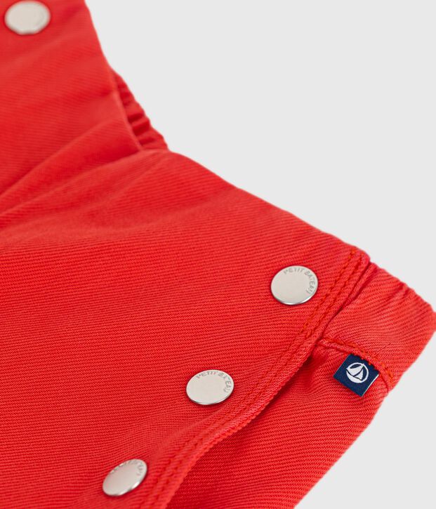 Pantal&oacute;n denim infantil rojo
