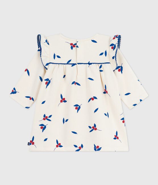 Vestido de algodón de manga larga con estampado de ballenas para bebé MILK/ MULTICO