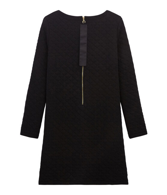 Vestido recto de túbico para mujer negro NOIR/amarillo DORE