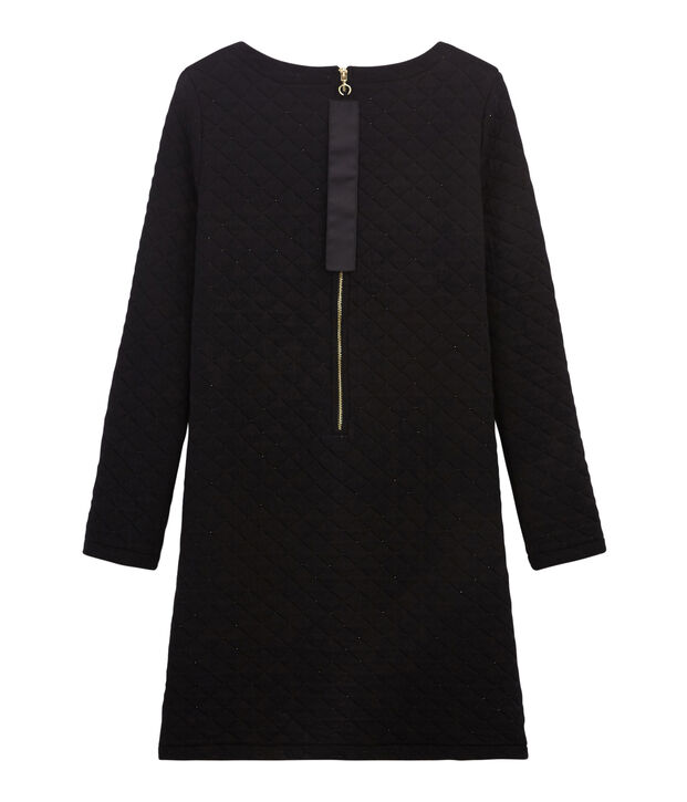 Vestido recto de t&uacute;bico para mujer negro/amarillo