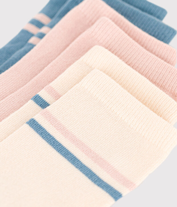 Juego de 3 pares de calcetines deportivos para ni&ntilde;o/ni&ntilde;a multicolor