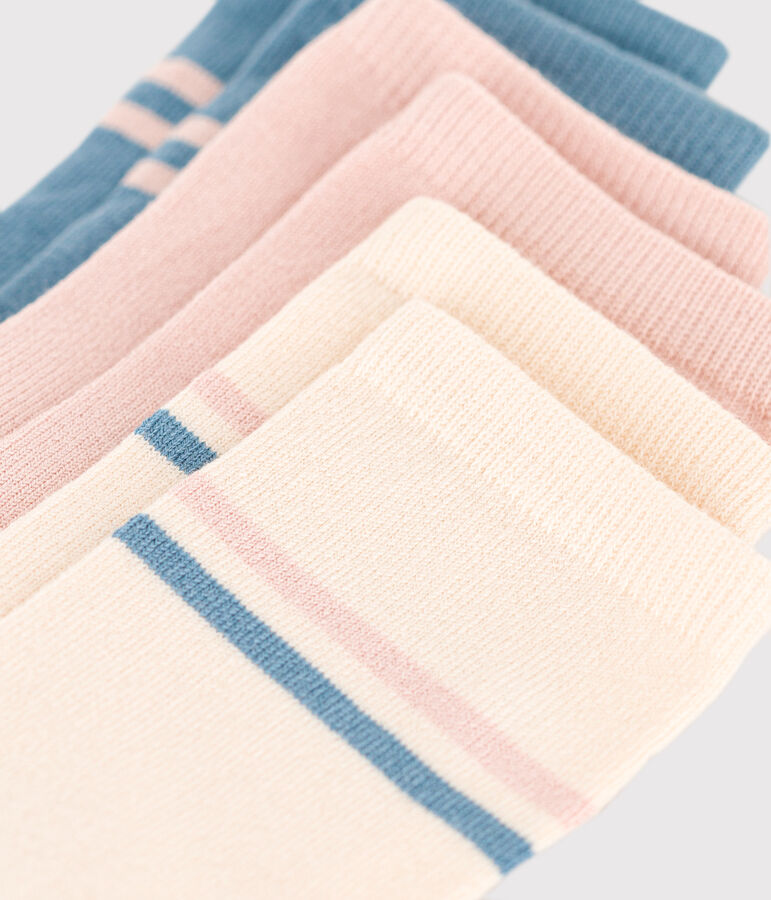 Juego de 3 pares de calcetines deportivos para ni&ntilde;o/ni&ntilde;a multicolor