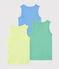 Lote de 3 camisetas de tirantes con estampado de frutas de niño variante 1