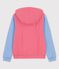 Sudadera con capucha de algodón ORGÁNICO de mujer rojo PEPS/blanco MARSHMALLOW