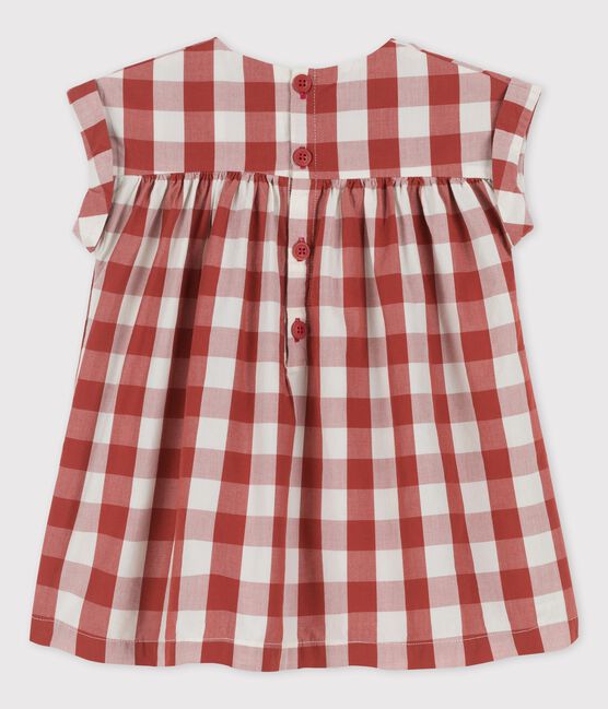 Vestido de popelina de Vichy para bebé OMBRIE/ AVALANCHE