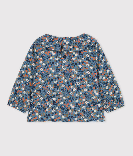 Blusa estampada de manga larga de gasa de algodón para bebé ROVER/ MULTICO