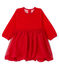 Vestido de bebé niña rojo TERKUIT