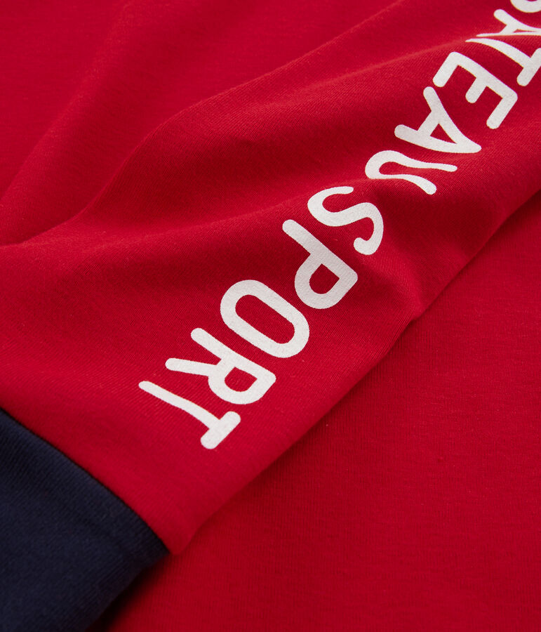 Sudadera de canal&eacute; para ni&ntilde;o rojo