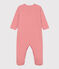 Pijama milrayas de algodón naranja ABRICOT/ MARSHMALLOW