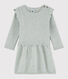 Vestido de lana y algodón para bebé niña
