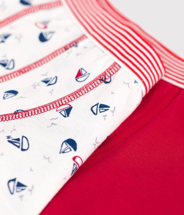 Juego de 2 b&oacute;xers infantiles de algod&oacute;n multicolor