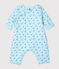 Mono largo de bebé unisex azul FRAICHEUR/blanco MULTICO