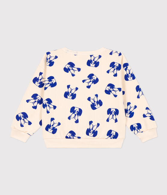 Sudadera estampada de muletón de niña/niño blanco AVALANCHE/ NEWBLEU