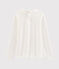 Camiseta niña con cuello babero blanco MARSHMALLOW