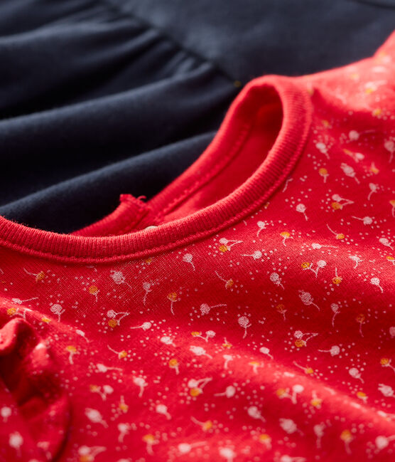 Juego de 2 blusas de algodón de bebé. variante 1