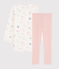 Camisón con estampado mágico de terciopelo con «leggings» para niña pequeña blanco MARSHMALLOW/blanco MULTICO