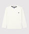 Camiseta de algodón orgánico infantil unisex blanco MARSHMALLOW