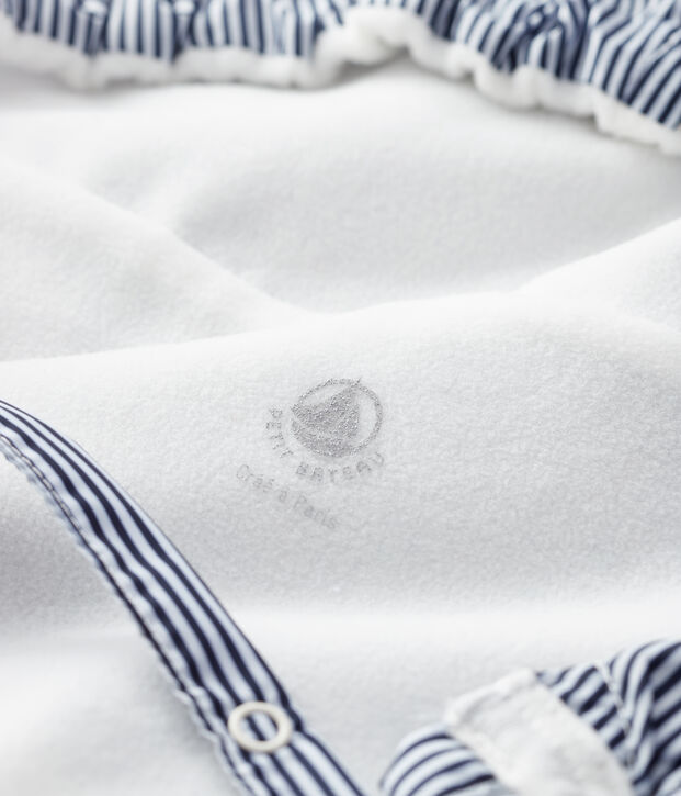 Protector para mochila portabeb&eacute;s de rayas azul/blanco