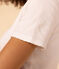 Camiseta L'ICONIQUE de algodón de punto «cocotte» para mujer blanco ECUME