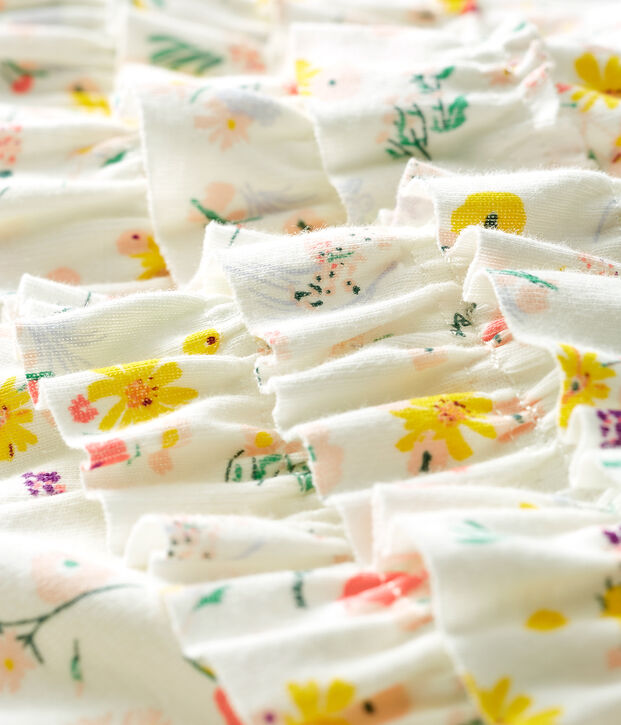 Braguita bloomer estampada para beb&eacute; ni&ntilde;a blanco/multicolor