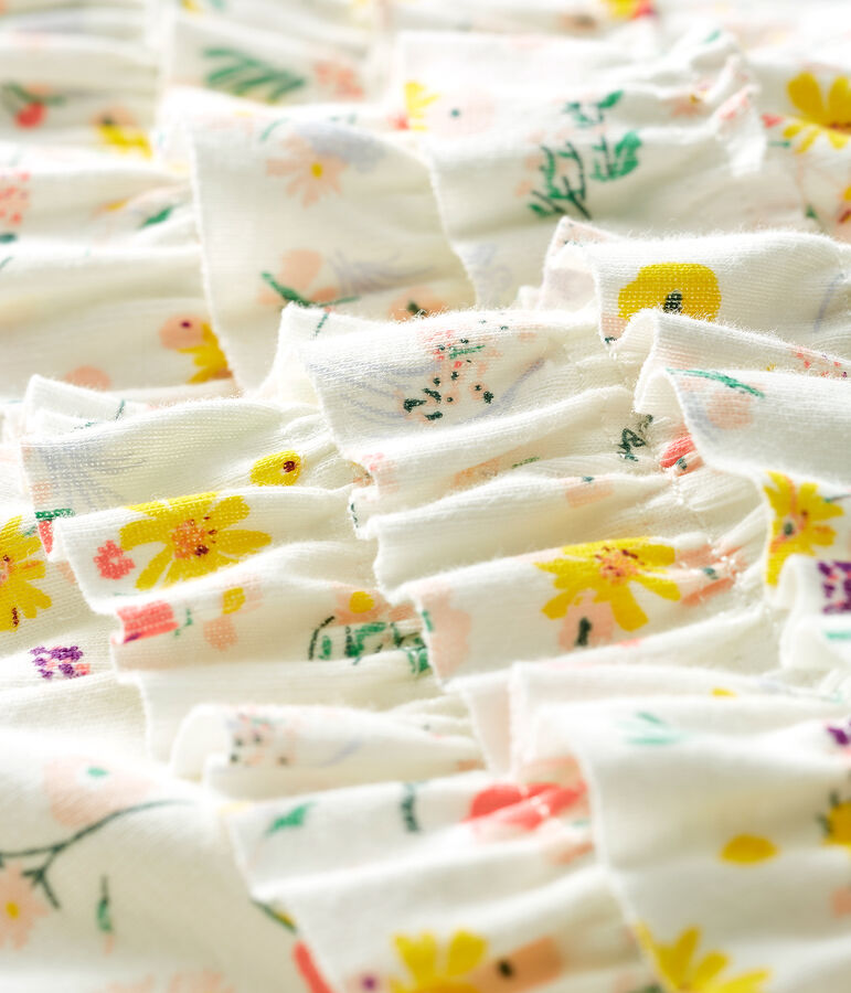 Braguita bloomer estampada para beb&eacute; ni&ntilde;a blanco/multicolor