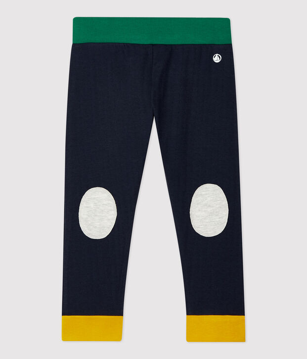 Pantal&oacute;n de algod&oacute;n de beb&eacute;. azul/multicolor