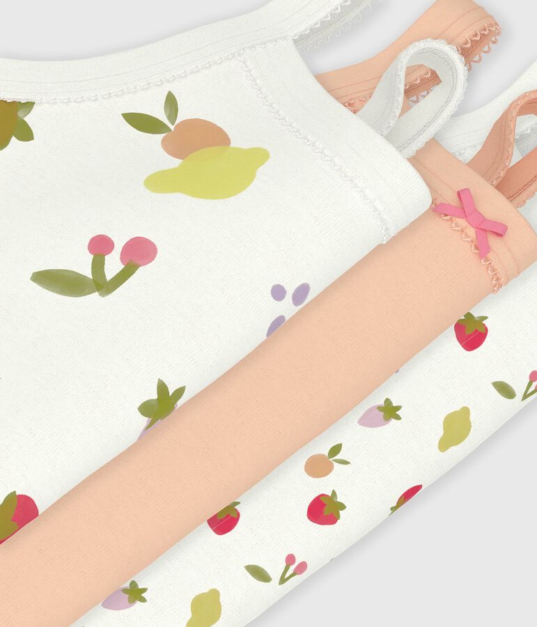 Juego de bodies de tirantes de algod&oacute;n para beb&eacute; multicolor