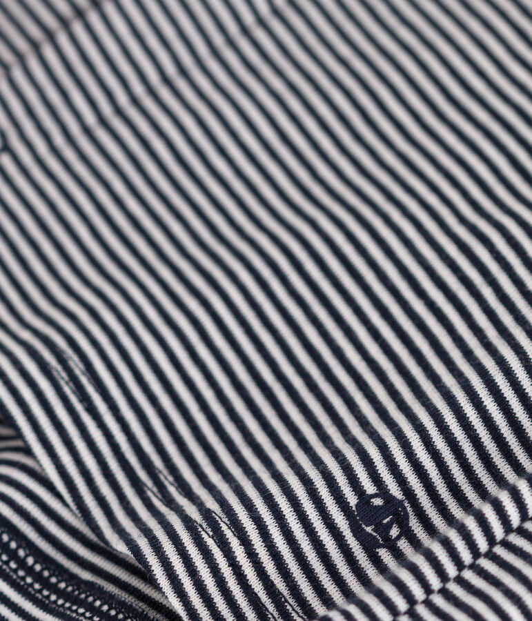 C&aacute;rdigan de tejido t&uacute;bico a rayas para beb&eacute; azul/blanco