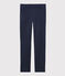 Pantalón de punto de mujer azul SMOKING