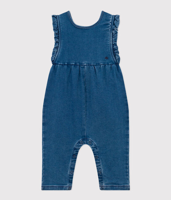 Mono de tejido vaquero de bebé. azul JEAN