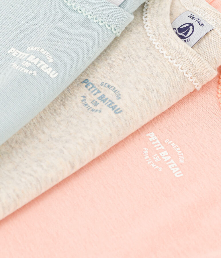 Juego de 3 bodis de manga corta 130 ans de algod&oacute;n variante 1