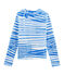 Camiseta marinera blanco MARSHMALLOW/azul BLEU