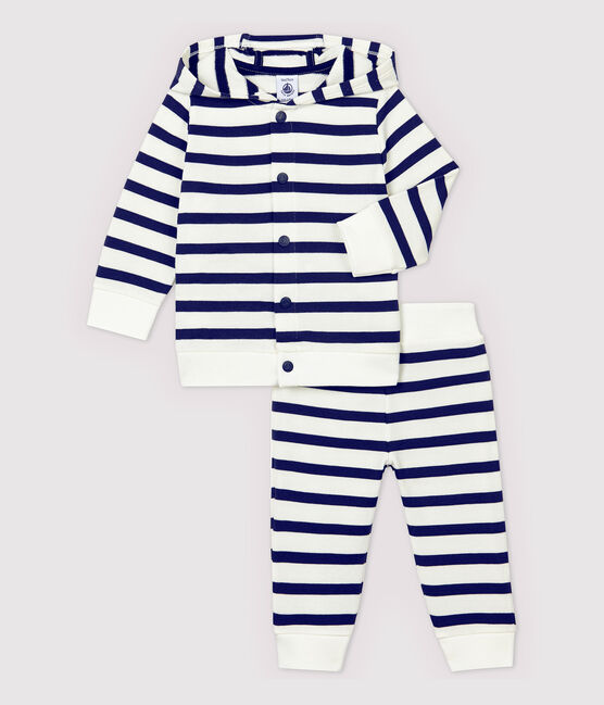 Oculto Albany Ambicioso Chándal de dos piezas de bebé niño MARSHMALLOW/SMOKING | Petit Bateau