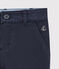 Pantalón slim de gabardina de algodón de niño azul SMOKING