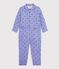 Mono infantil de algod&oacute;n con estampado de corazones violeta/multicolor