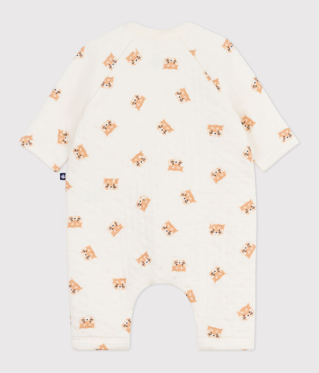 Mono de algod&oacute;n con estampado de pandas rojos para beb&eacute; crudo/multicolor