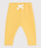 Pantalón de jogging liso de algodón para bebé amarillo ORGE