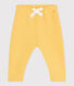 Pantalón de jogging liso de algodón para bebé