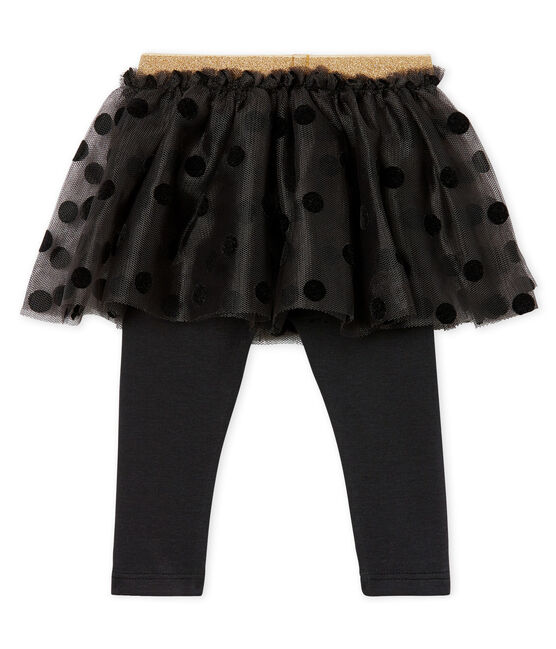 Falda con leggings para bebé niña gris CAPECOD