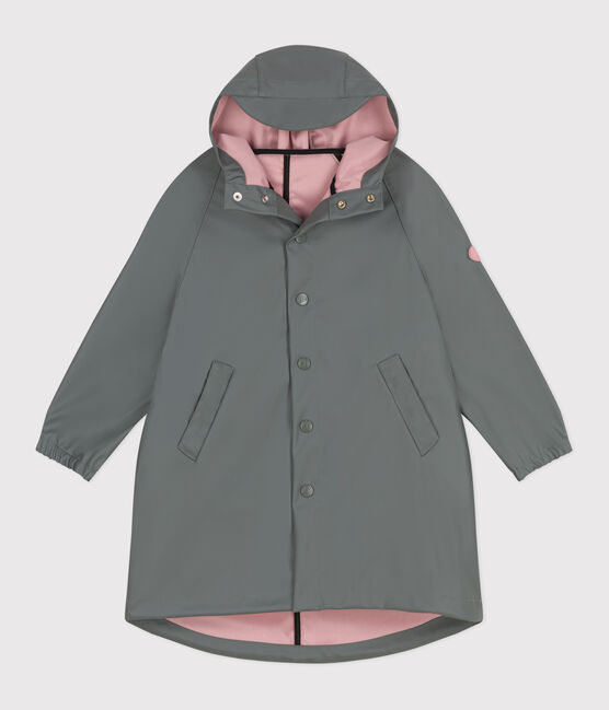 Chubasquero infantil largo y bicolor verde THUYA:CHARME