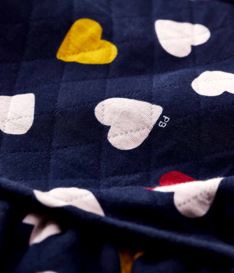 Vestido acolchado de beb&eacute;. azul/multicolor