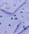 Mono infantil de algod&oacute;n con estampado de corazones violeta/multicolor