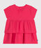 Vestido de manga corta para bebé rosa GLOSS