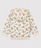 Cárdigan acolchado de bebé. beige MONTELIMAR/blanco MULTICO