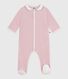 Pijama de terciopelo con cuello para bebé