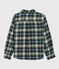 Camisa de cuadros para niño azul SMOKING/blanco MULTICO
