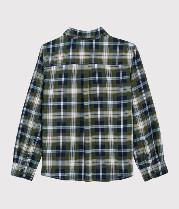 Camisa de cuadros para ni&ntilde;o azul/multicolor