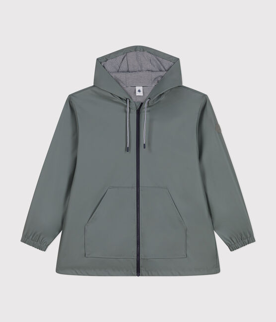 Chubasquero con capucha para mujer verde THUYA