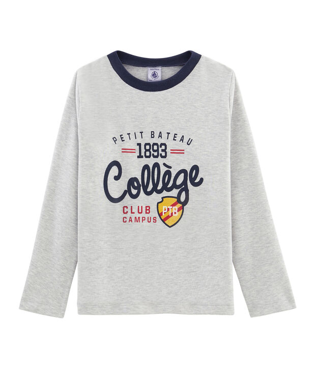 Camiseta de manga larga serigrafiada para ni&ntilde;o BELUGA CHINE