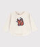 Camiseta de túbico de manga larga para bebé beige MONTELIMAR CHINE